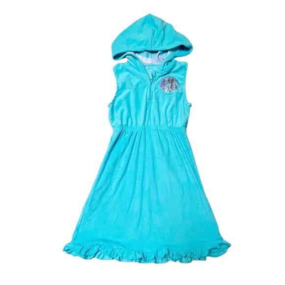 Disney Frozen Terry Swim Coverup Size 7/8 - Picture 1 of 4